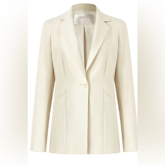 NWT Goella Worsted Wool One Button Blazer - Picture 1 of 13